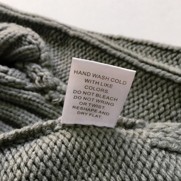 Great Jacks Grey Acrylic Cable Knit Dog Mock Neck Sweater - Picture 6 of 7